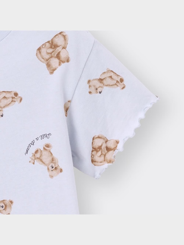 GIRLSラウンジセット(半袖&ショートパンツ)(テディベア)