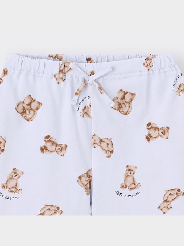 GIRLSラウ  ンジセット(半袖&ショートパンツ)(テディベア)