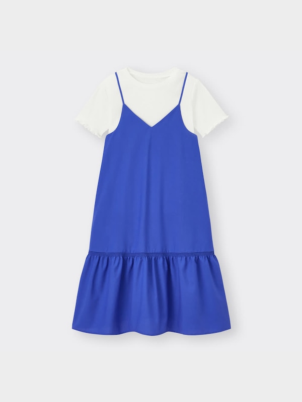 GIRLSシングルティアードキャミソールセットワンピース(半袖)