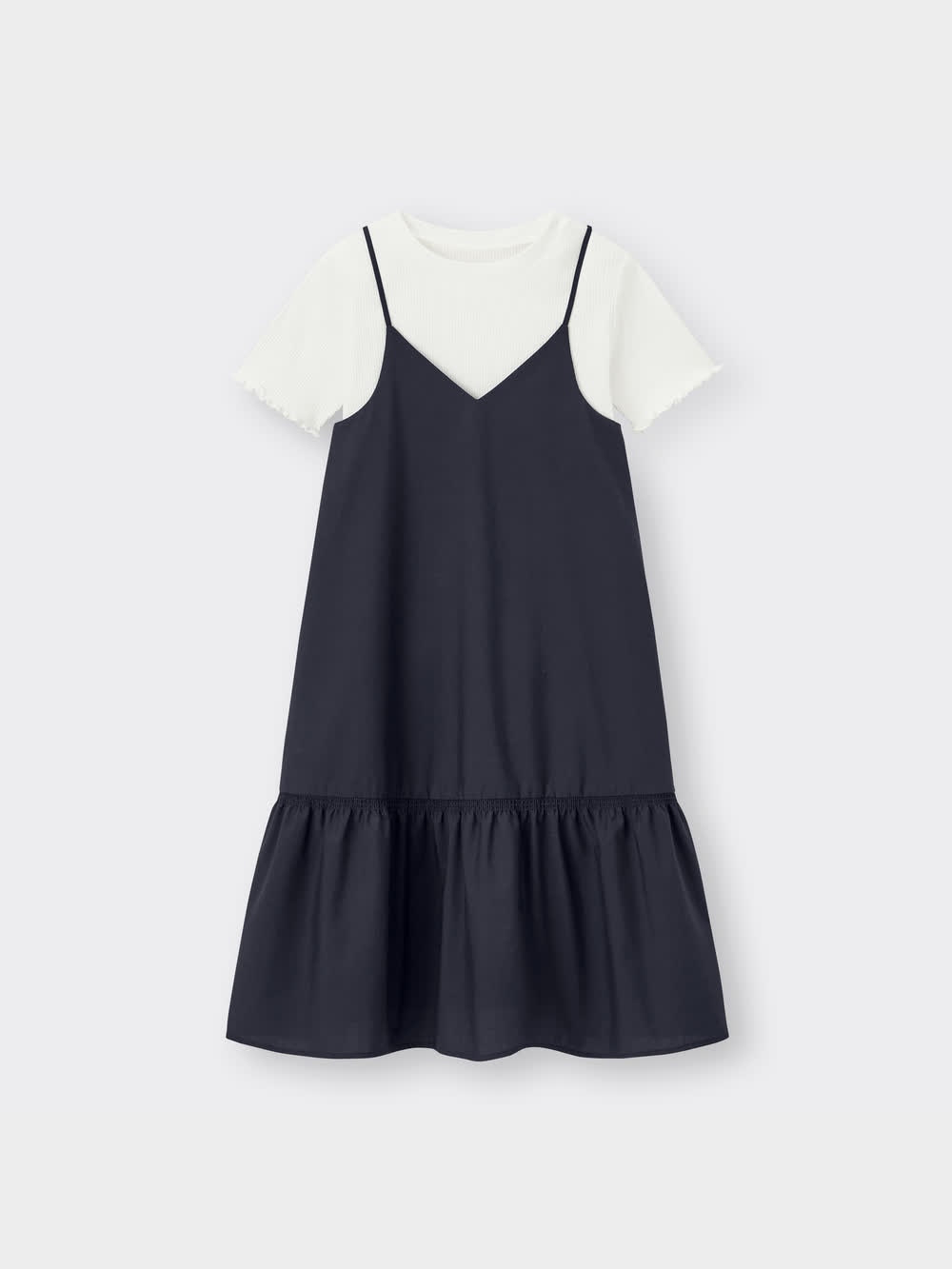 GU公式 | GIRLSシングルティアードキャミソールセットワンピース GU公式 | GIRLSシングルティアードキャミソールセットワンピース