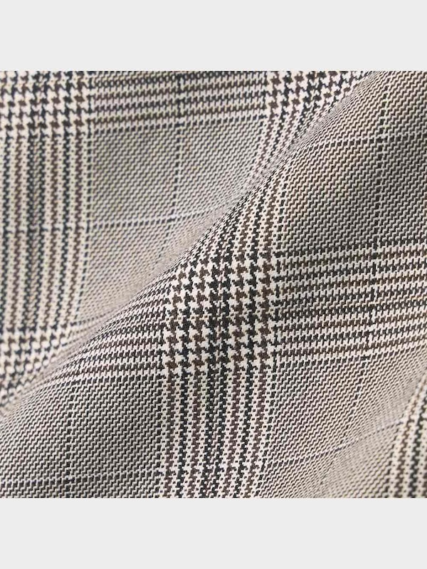 テーラードダブルブレストジャケット(チェック)(セットアップ可能)