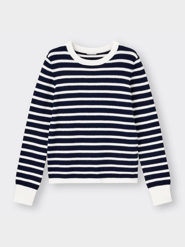 タックステッチボーダーセーター(長袖)RS+E