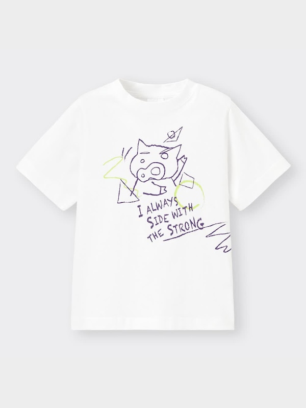 KIDS(男女兼用)グラフィックT(半袖) CRAYON SHINCHAN 4+X