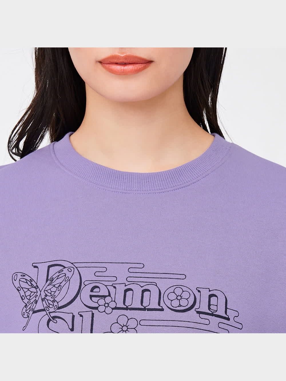 GU公式 | オーバーサイズスウェットプルオーバー(長袖)2 Demon