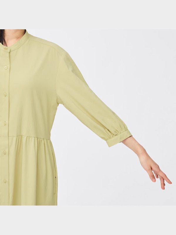 ティアードシャツワンピース(7分袖)OSA+EC