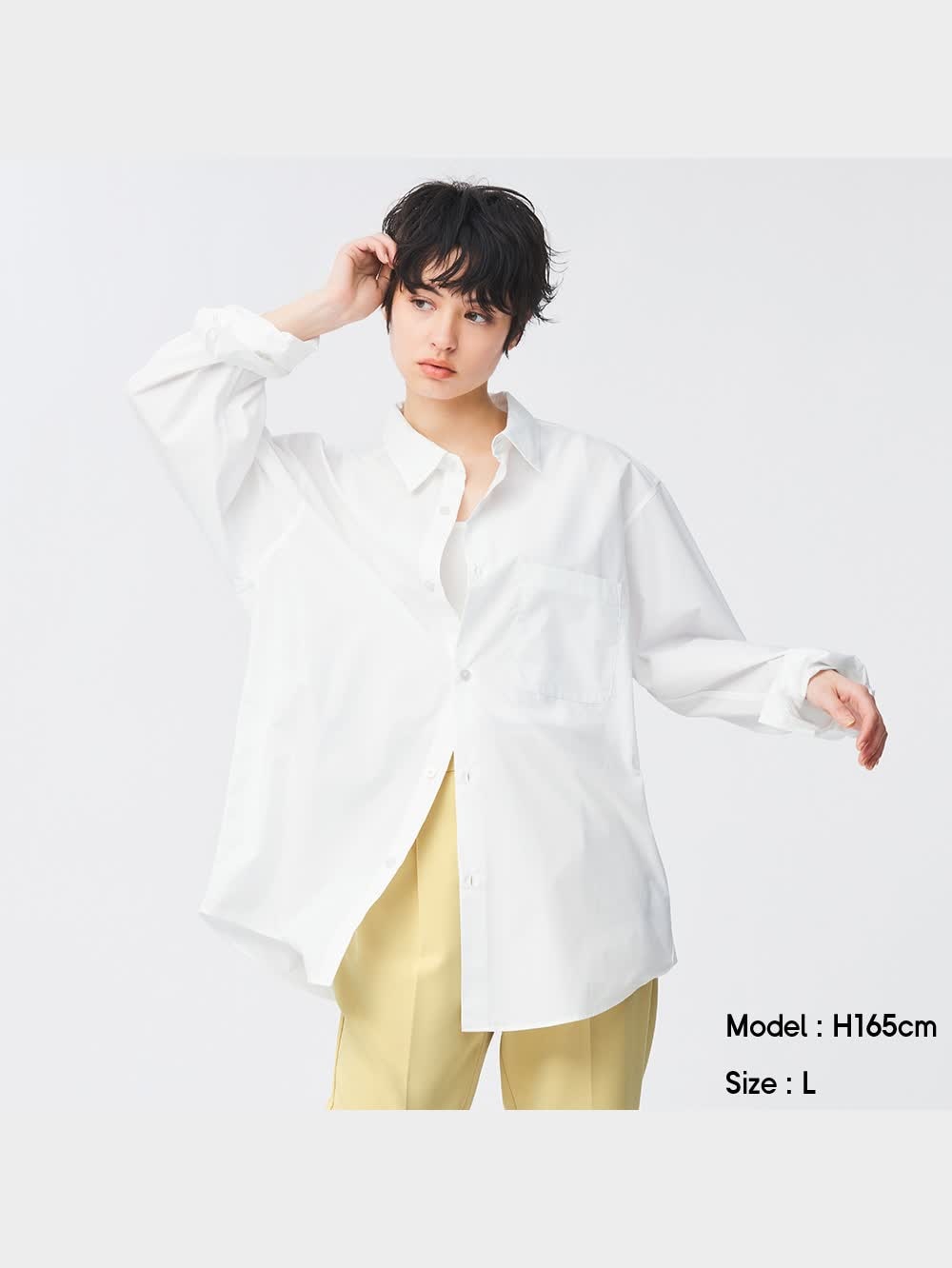 専用です⭐︎ GU公式 | ブロードリラックスフィットシャツB(長袖)