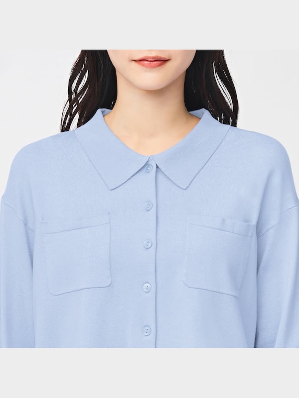 UVカットポロカーディガン(長袖)OSC+EC