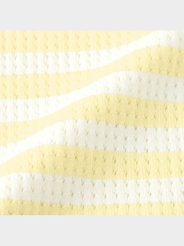 レーシーボーダーセーター(半袖)YG+X