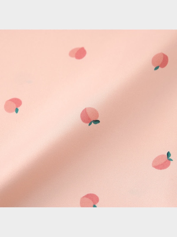 サテンパジャマ(半袖&ショートパンツ)(ピーチ)