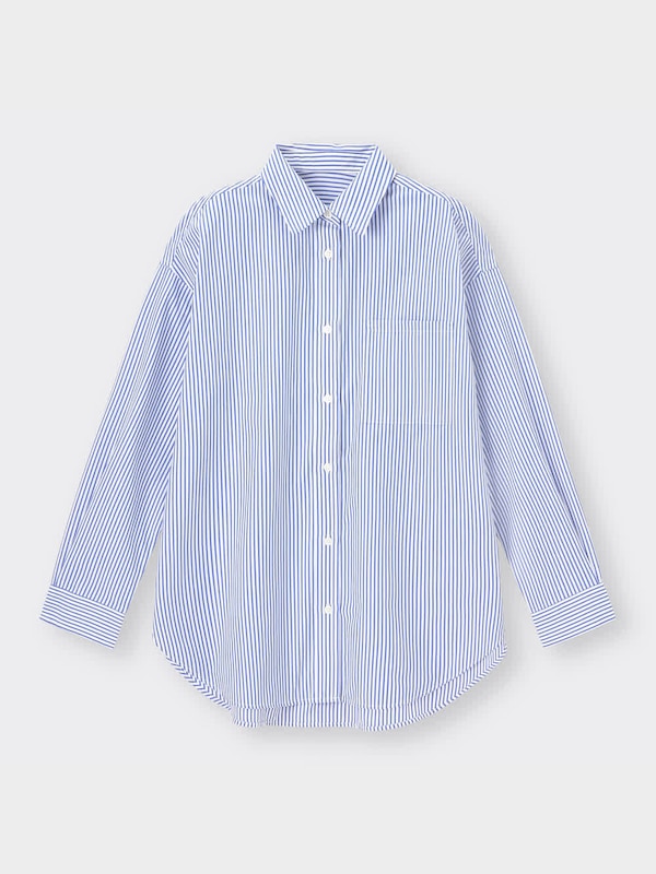 ストライプオーバーサイズシャツ(長袖)
