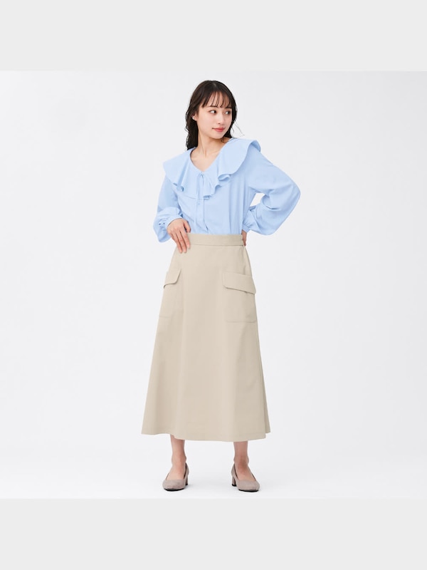 サスペンダー付きカーゴポケットスカートOSB+EC