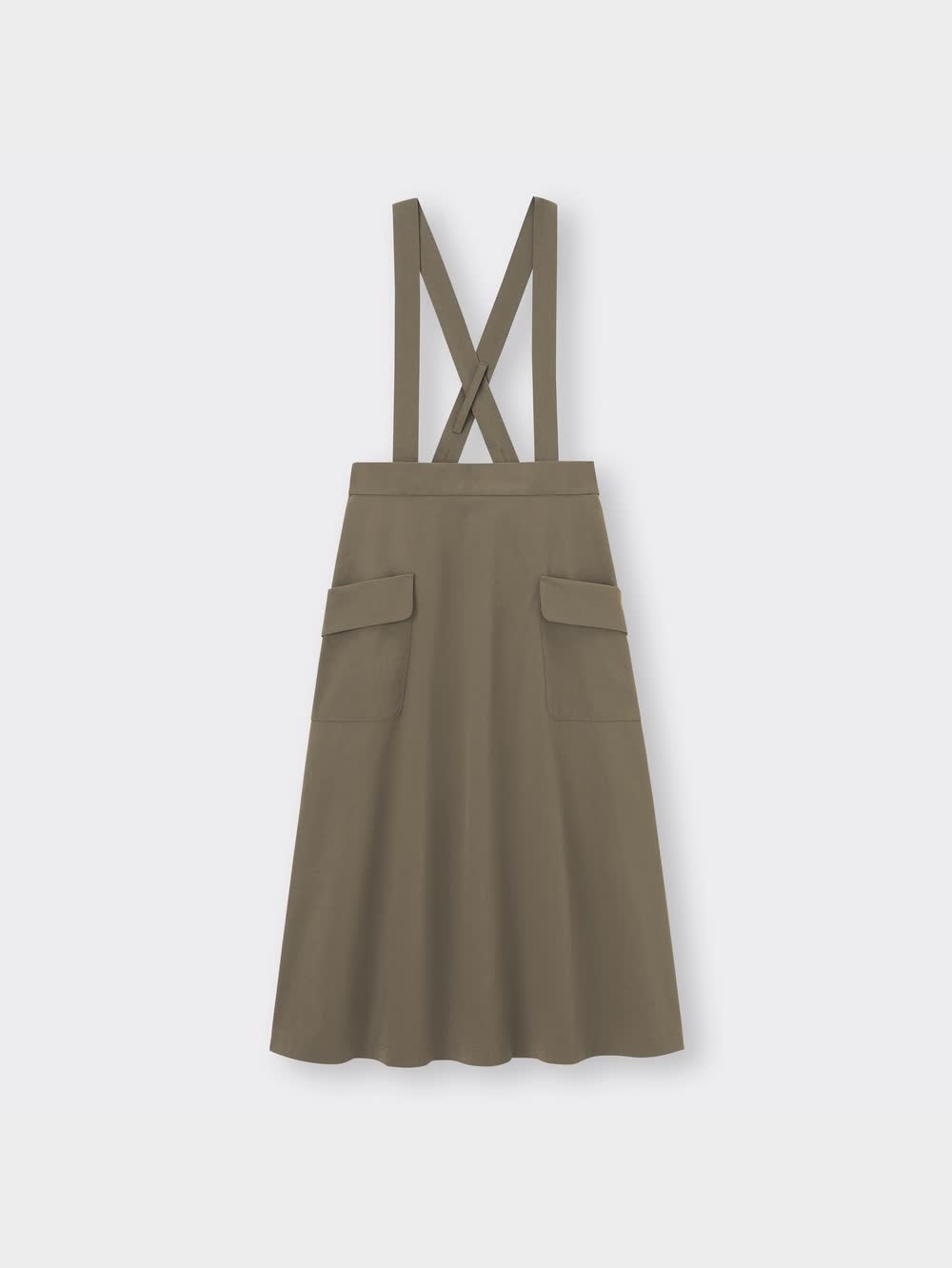 美品 GASA * ガサ ウール コットン サスペンダー ショルダー スカート gasa*grue ガサグルー サスペンダースカート ブラック Fサイズ