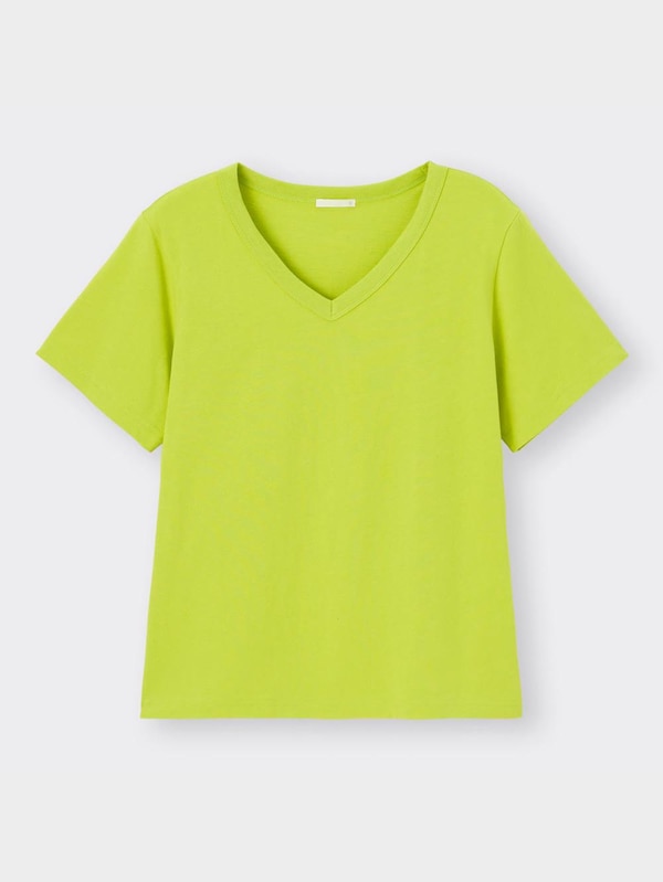 コットンVネックT(半袖)+E