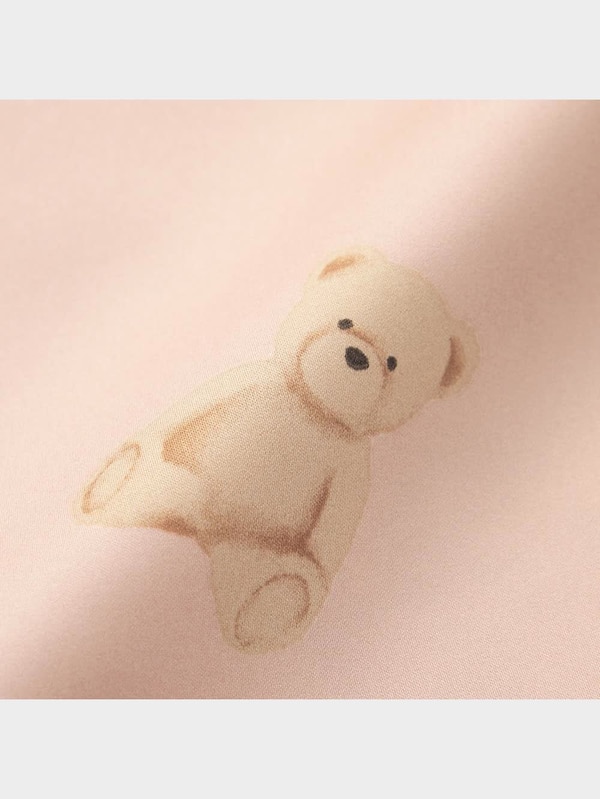 GIRLSサテンパジャマ(長袖&ロングパンツ)(ベア)