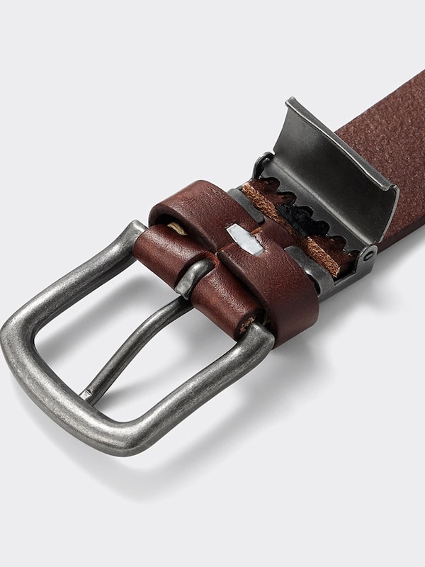 ベジタブルタンドレザーヴィンテージナローベルト(アジャスタブル)