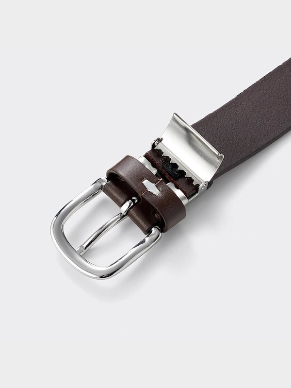 ベジタブルタンドレザーノーステッチベルト(アジャスタブル)