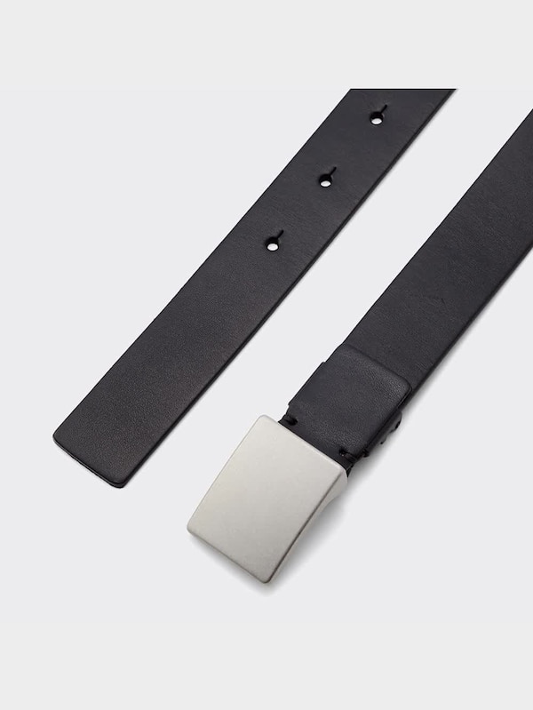 ベジタブルタンドレザースクエアバックルベルト(アジャスタブル)