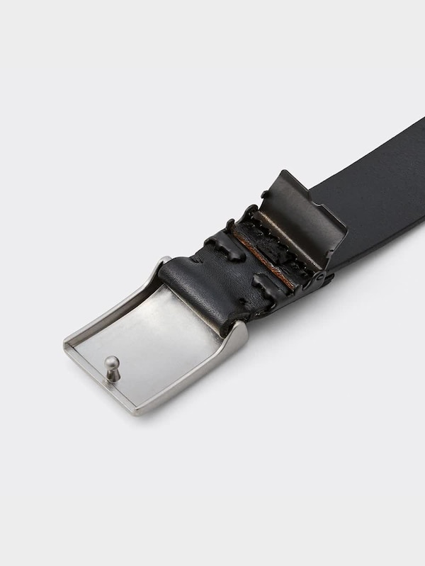 ベジタブルタンドレザースクエアバックルベルト(アジャスタブル)