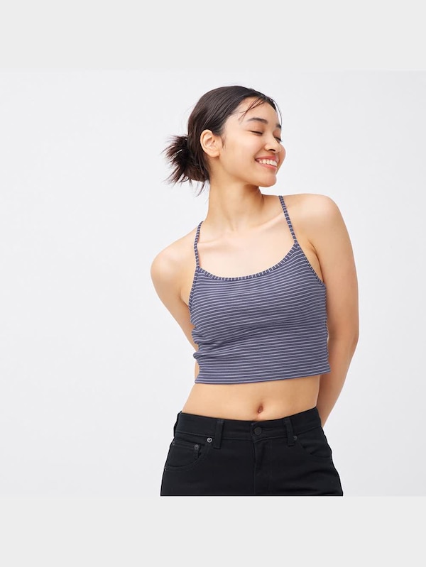 ブラフィール2WAYクロップドキャミソール(ボーダー)