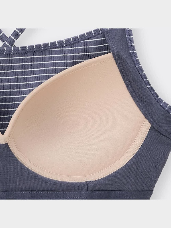 ブラフィール2WAYクロップドキャミソール(ボーダー)