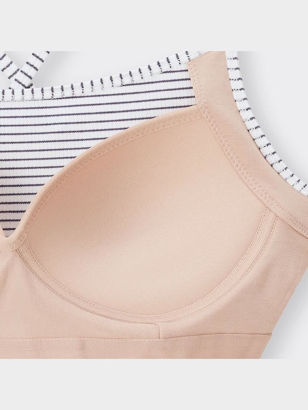 ブラフィール2WAYクロップドキャミソール(ボーダー)