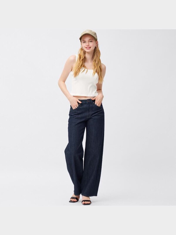 ブラフィールクロップドバックオープンタンクトップ