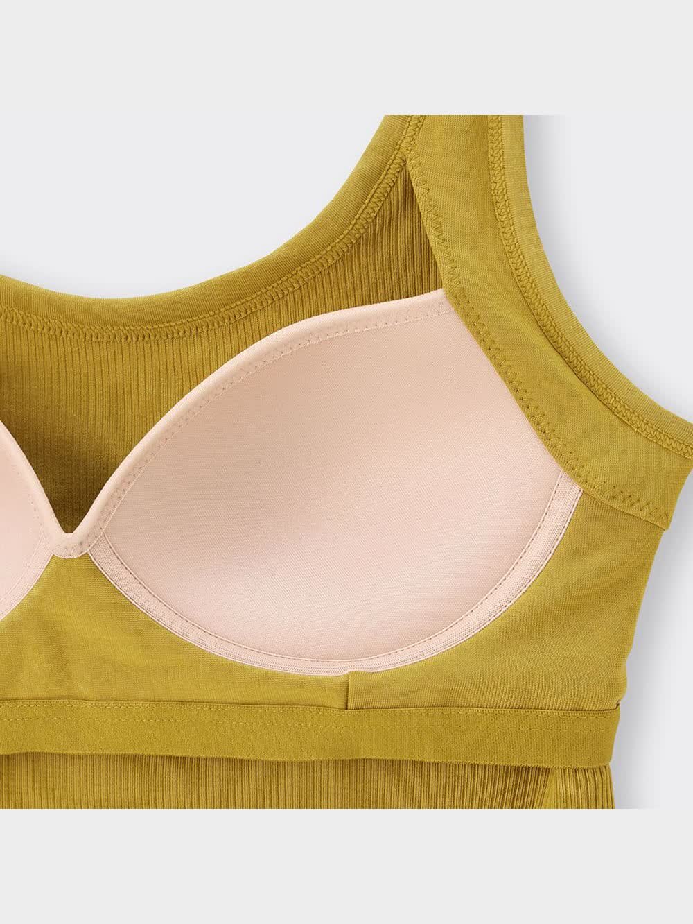 新品未使用　SUKALAプレミアムフィットクロップドタンクトップ XS ブラウン 新品未使用 SUKALAプレミアムフィットクロップドタンクトップ XS