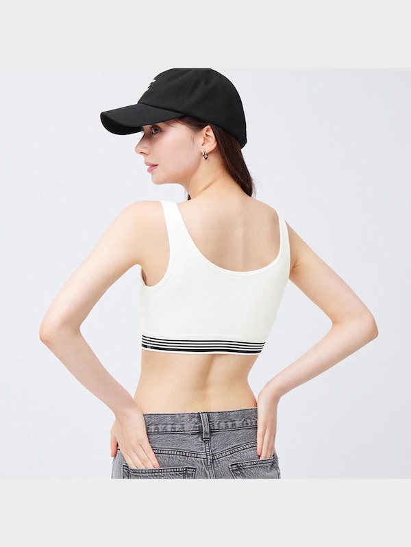 ブラフィールクロップドタンクトップ(ライン)