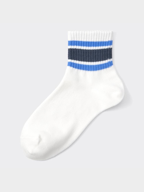 リブラインアンクルソックス