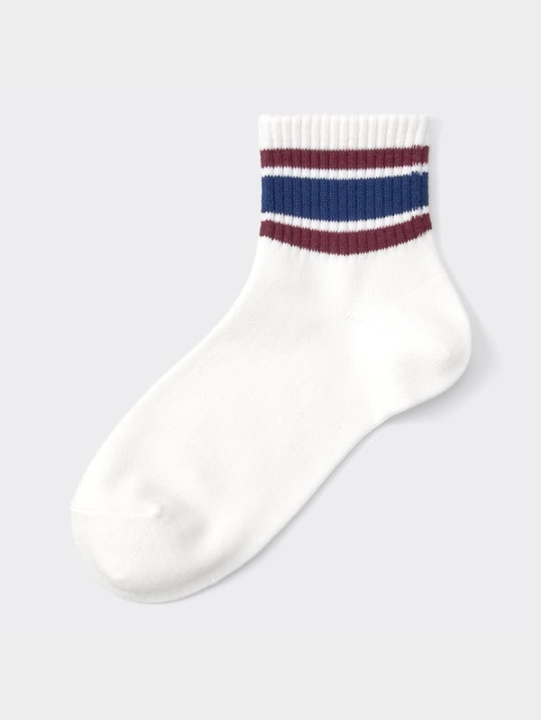 リブラインアンクルソックス