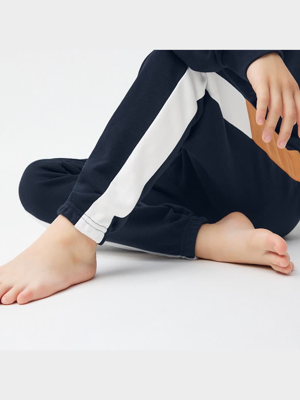 GU公式 | KIDS(男女兼用)ソフトスウェットラウンジセット(カラー