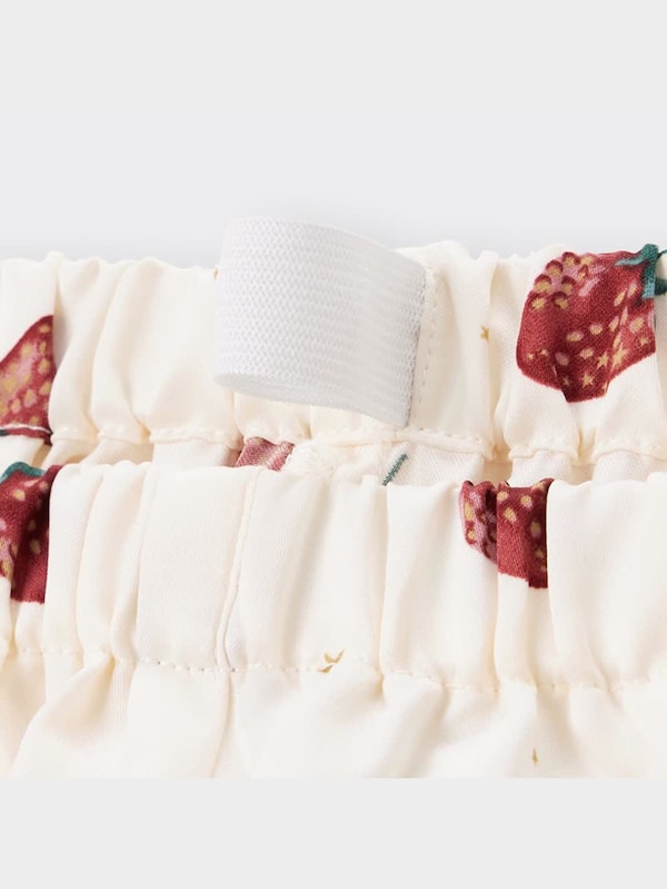 GIRLSサテンパジャマ(長袖&ロングパンツ)(ストロベリー)