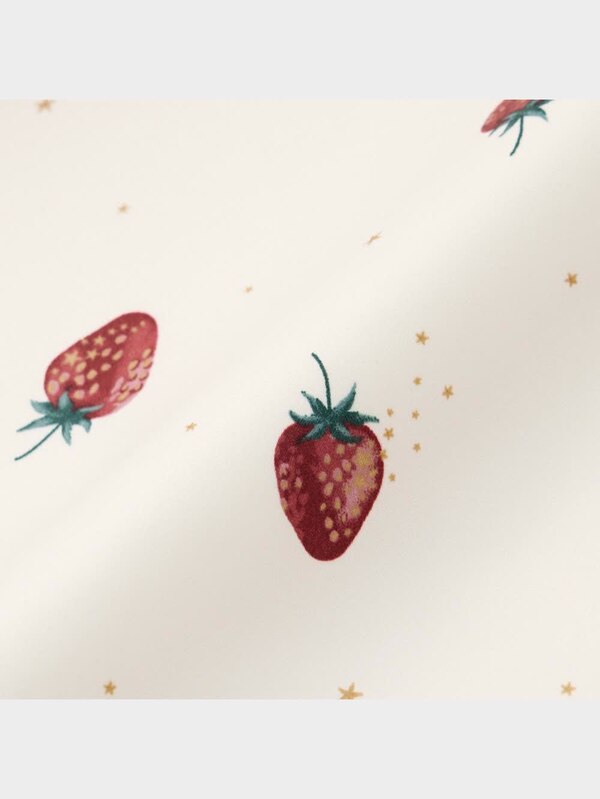 GIRLSサテンパジャマ(長袖&ロングパンツ)(ストロベリー)