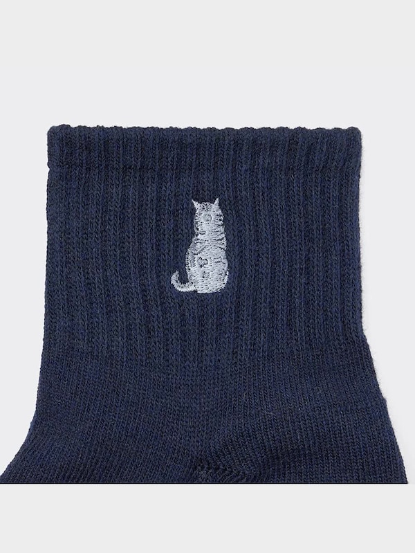 アンクルソックス(刺繍)