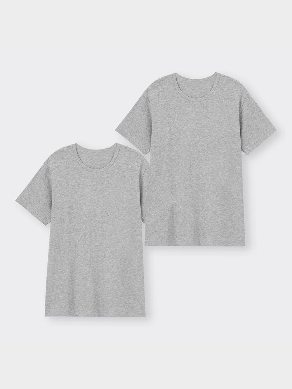 出品専用 GU公式 | インナークルーネックT(半袖)2P