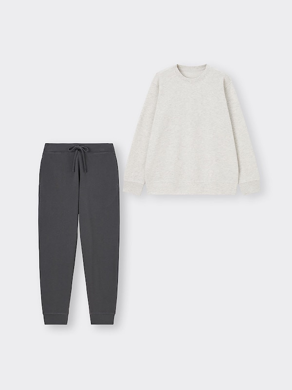 ソフトスウェットラウンジセット(長袖&ロングパンツ)