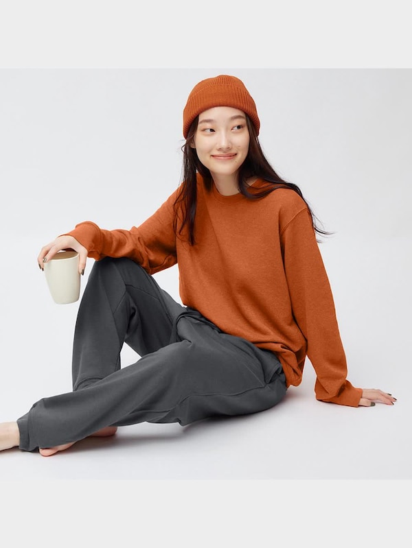 ソフトスウェットラウンジセット(長袖&ロングパンツ)