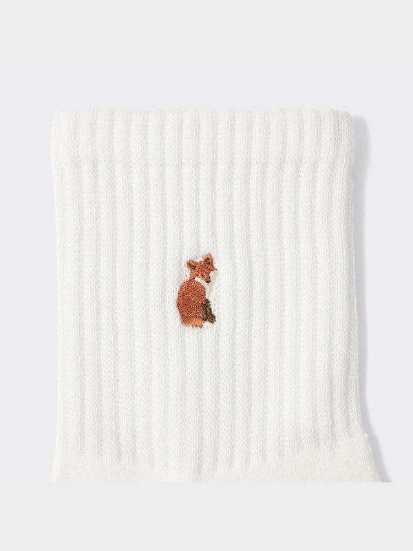 スタイルヒートアンクルソックス(刺繍)