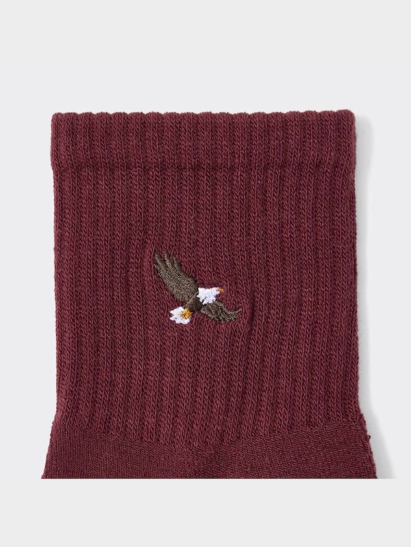 スタイルヒートアンクルソックス(刺繍)