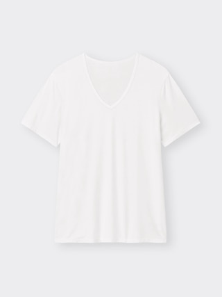 スタイルヒートVネックT(半袖)+E 【メンズ】 【インナー・下着】【GU公式/ジーユー】 【WHITE】 スタイルヒートVネックT(半袖)+E 【メンズ】 【インナー・下着】【GU公式/ジーユー】 【WHITE】