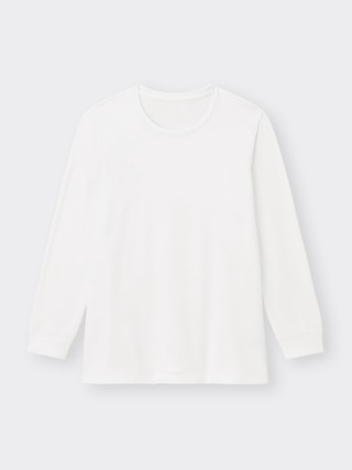 スタイルヒートエクストラクルーネックT(9分袖) 【メンズ】 【インナー・下着】【GU公式/ジーユー】 【WHITE】 スタイルヒートエクストラクルーネックT(9分袖) 【メンズ】 【インナー・下着】【GU公式/ジーユー】 【WHITE】