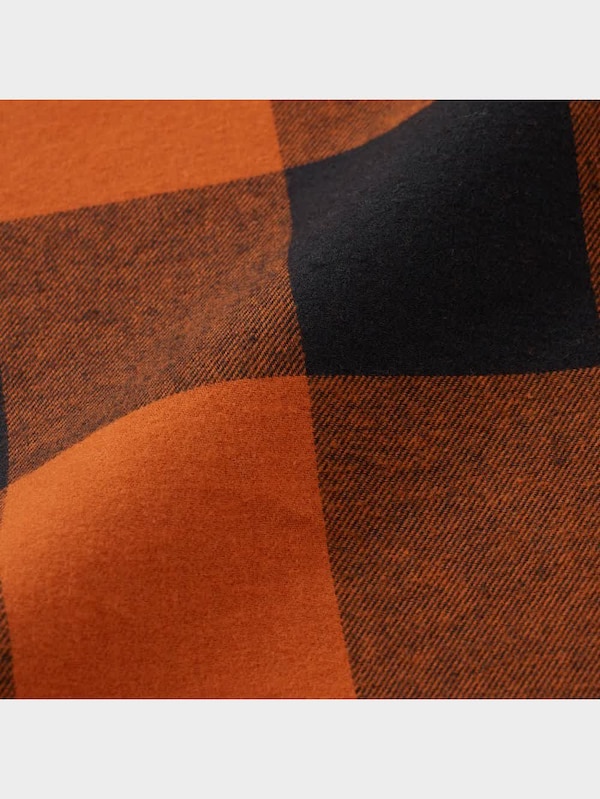 フランネルパジャマ(長  袖&ロングパンツ)(ブロックチェック)+X