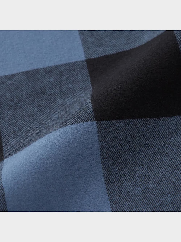 フランネルパジャマ(長袖&ロングパンツ)(ブロックチェック)+X