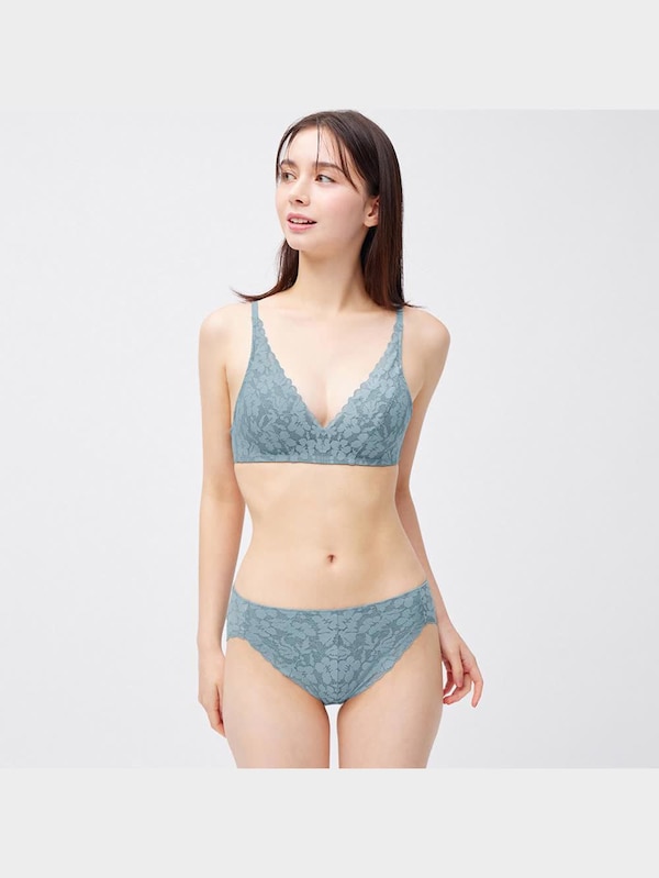 フェザーフィットブラ(ノンワイヤー)(レース)(セットアップ可能)