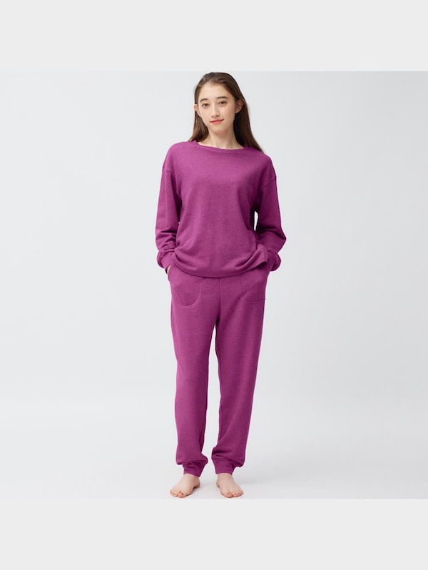 ソフトスウェットラウンジセット(長袖&ロングパンツ)