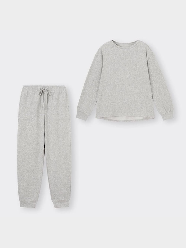 ソフトスウェットラウンジセット(長袖&ロングパンツ)