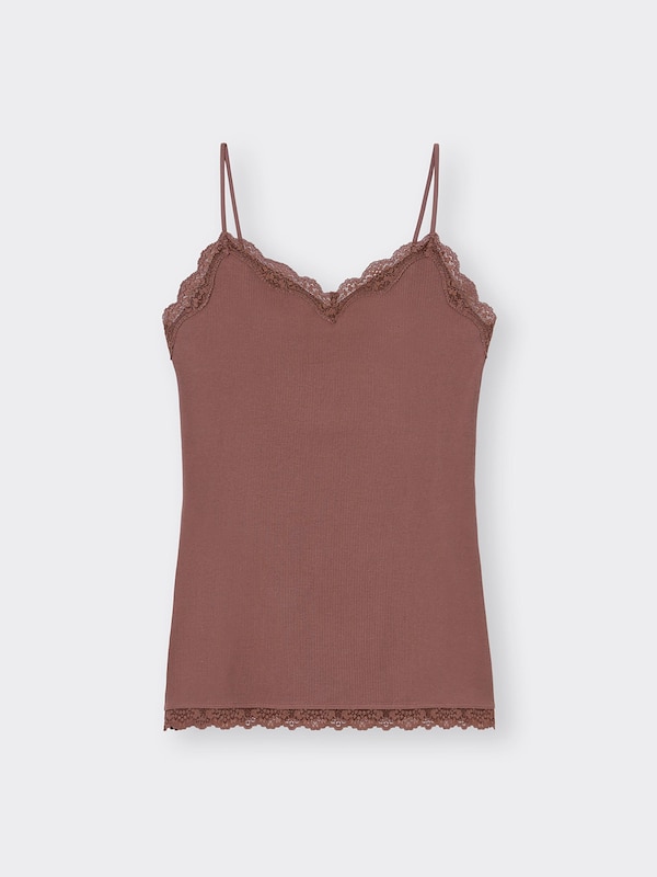 スタイルオーガニックリブレースキャミソール