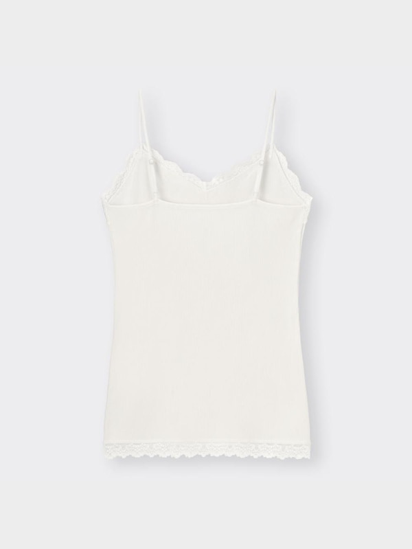 スタイルオーガニックリブレースキャミソール