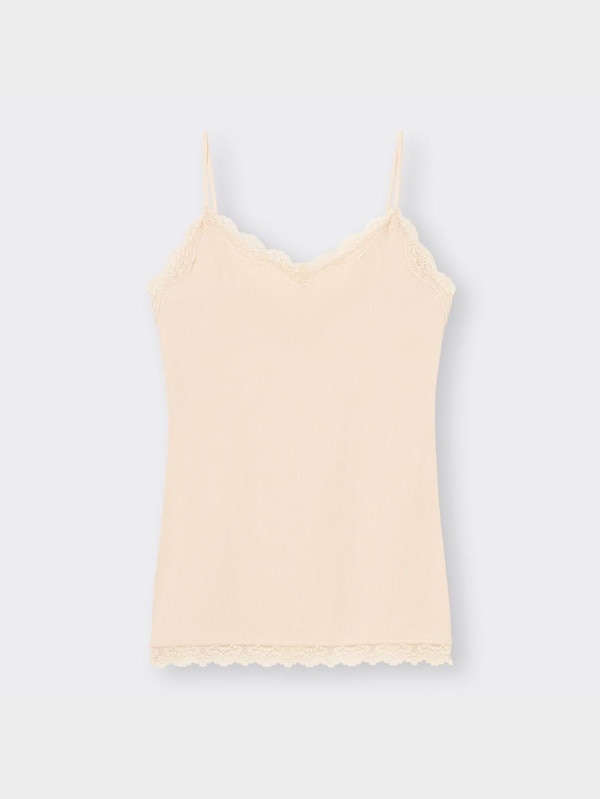 スタイルオーガニックリブレースキャミソール