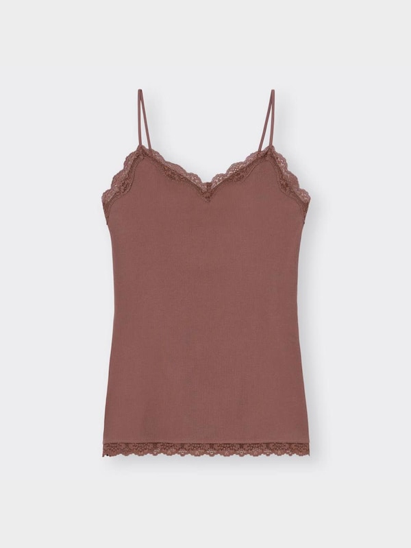 スタイルオーガニックリブレースキャミソール